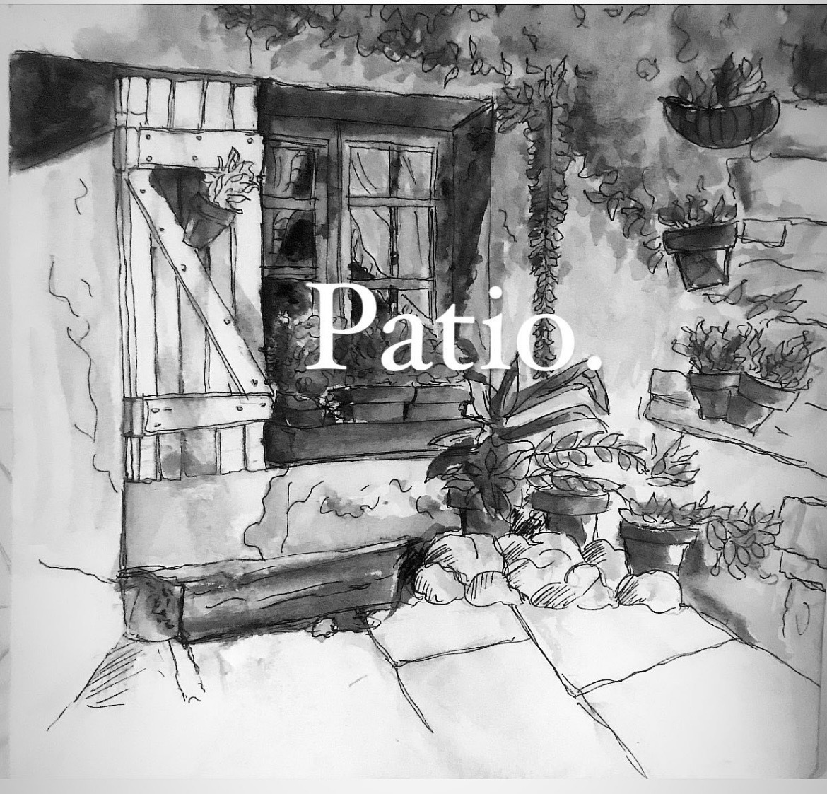 Atmospheric ink sketch of a European domed church featuring intricate cross-hatching and masonry detail.